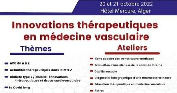 11 ème Congrès de la société algérienne de médecine vasculaire cover image
