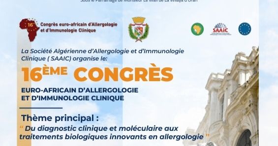 16éme edition du congrès euro-africain de d'Allergologie et de l'immunologie clinique:  du diagnostic clinique et moléculaire aux traitements biologiques innovants en Allergologie cover image