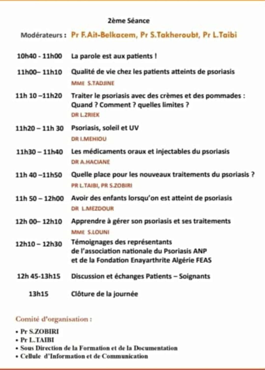 Journée mondiale du Psoriasis programme