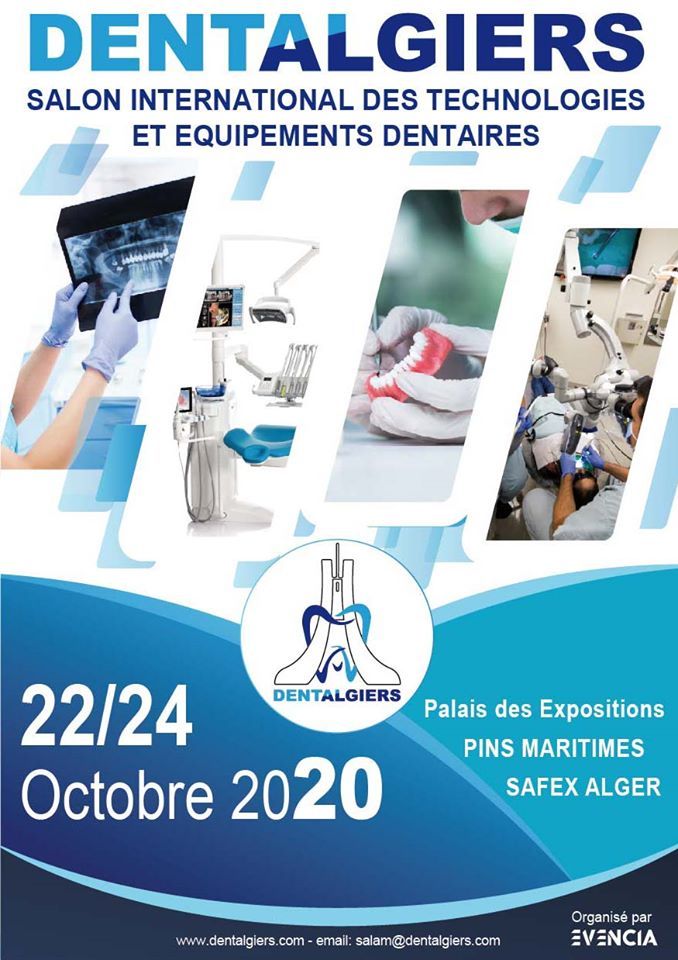 Salon international des technologies et équipements dentaires DENTALGIERS - 22-24 Octobre 2020 à Alger affiche