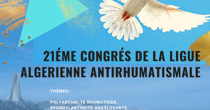 21ème Congrès de la Ligue Algérienne Antirhumatismale le 04/05/06 Mai 2023 cover image