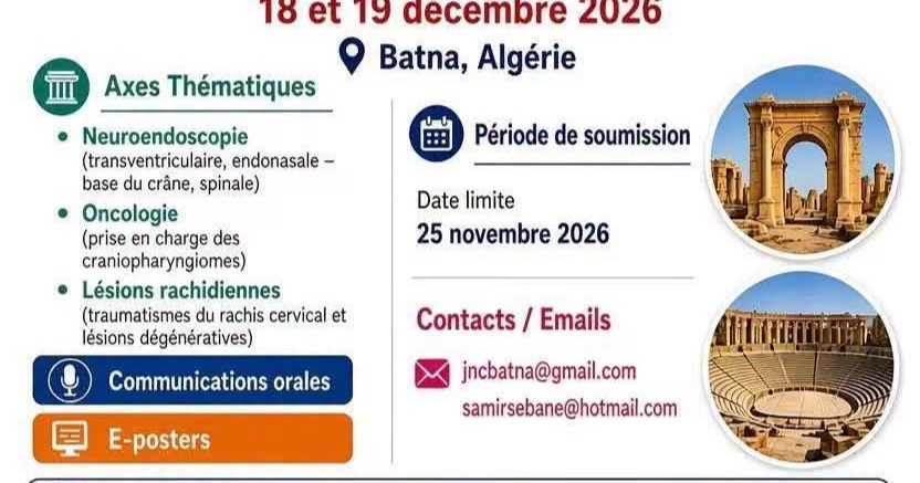 40 ème journées de neurochirurgie Djillali Rahmouni cover image