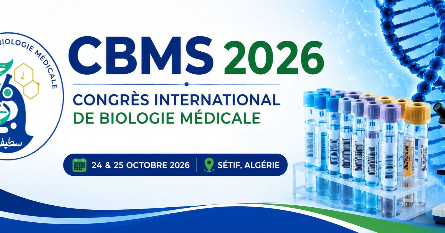 1er Congrès International de Biologie Médicale de Sétif cover image