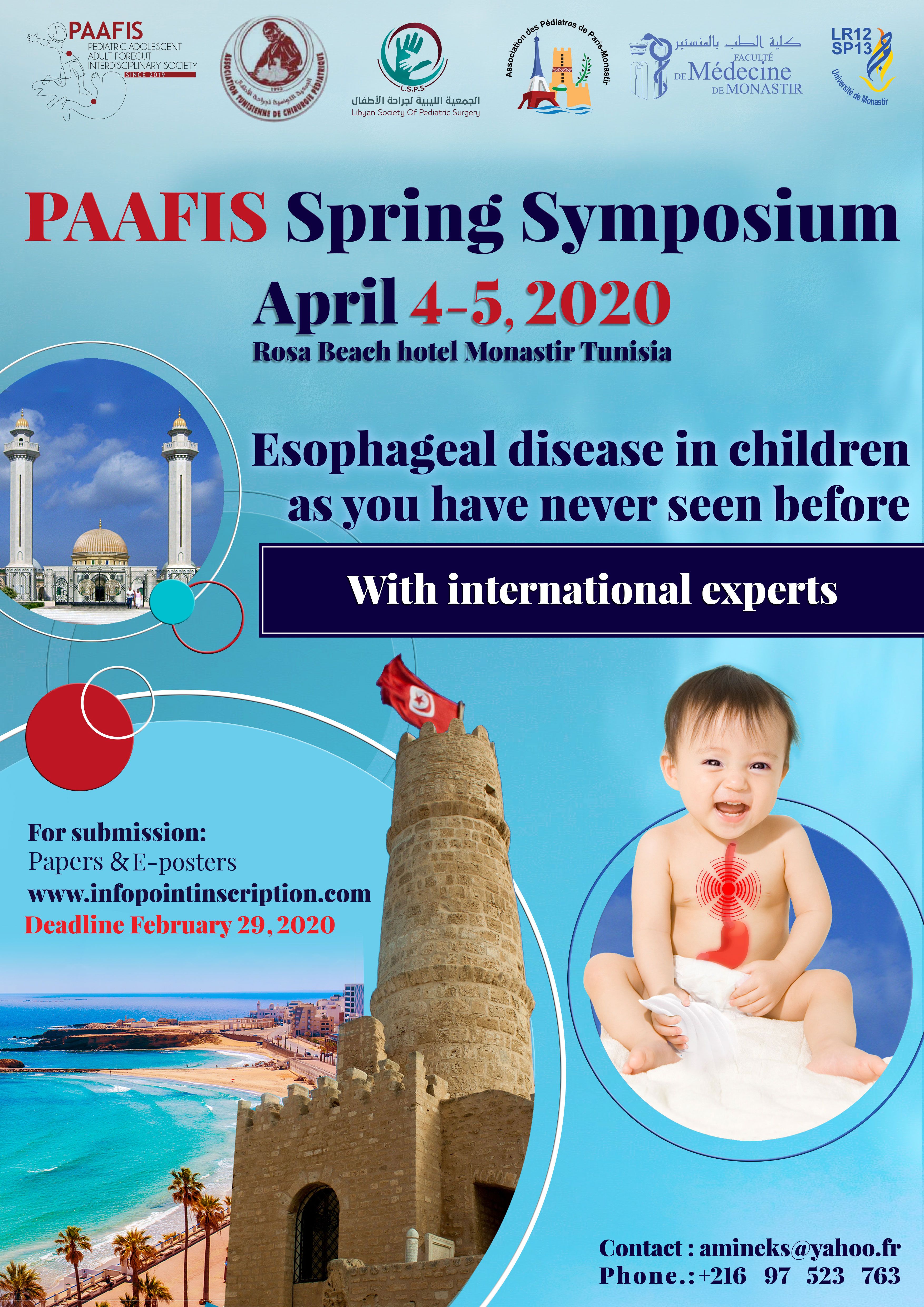 PAAFIS Spring Symposium, April 4-5, 2020 - Tunisia affiche
